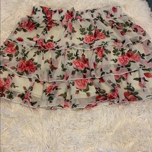 Floral patterned skirt